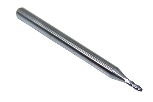 1825-0512.154 Kyocera 1.30mm Carbide 4 Flute End Mill Ball End 0.0512" Diameter 0.1540" Flute 1.5" Length 0.1181" Shank