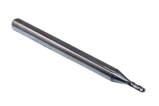 1825-0520.156 Kyocera #55 Carbide 4 Flute End Mill Ball End .0520" Diameter .156" Flute 1.50" Length .125" Shank