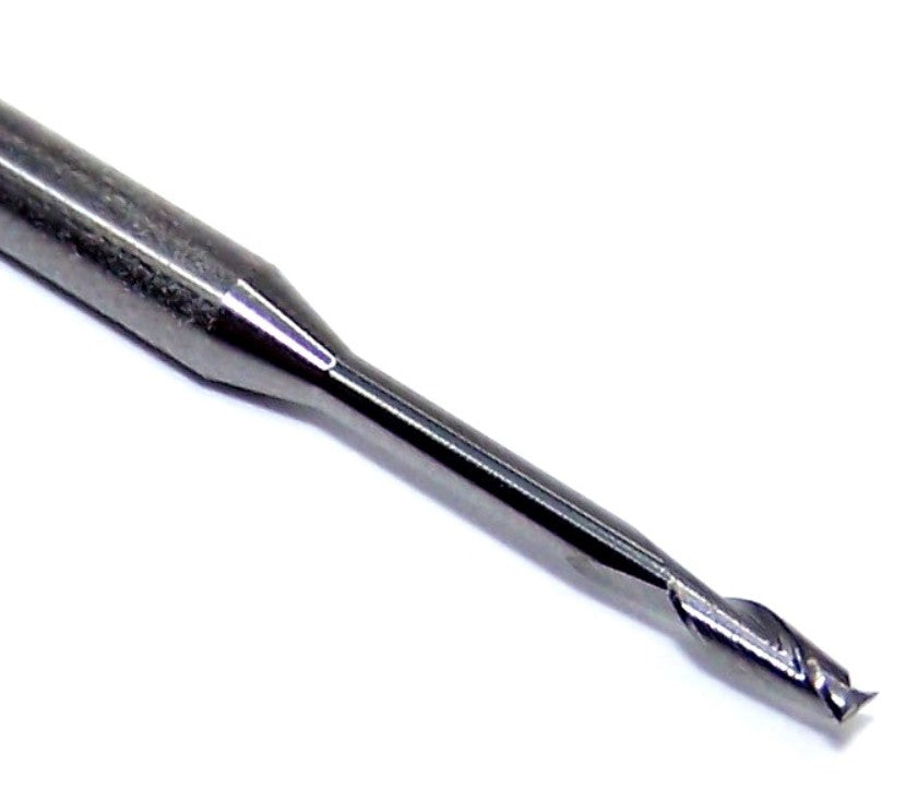 1640-0650.600 Kyocera .0650" Carbide 2 Flute End Mill .00" Extended Reach .0650" Diameter .195" Flute 2.00" Length .125" Shank