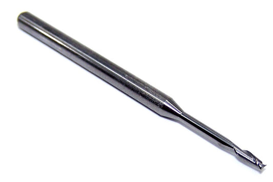 1640-0650.600 Kyocera .0650" Carbide 2 Flute End Mill .00" Extended Reach .0650" Diameter .195" Flute 2.00" Length .125" Shank