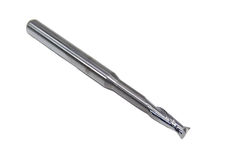 1640-0950.625 Kyocera .0950" Carbide 2 Flute End Mill Extended Reach SQ .0950" Diameter .285" Flute 1.50" Length .125" Shank .625" Reach