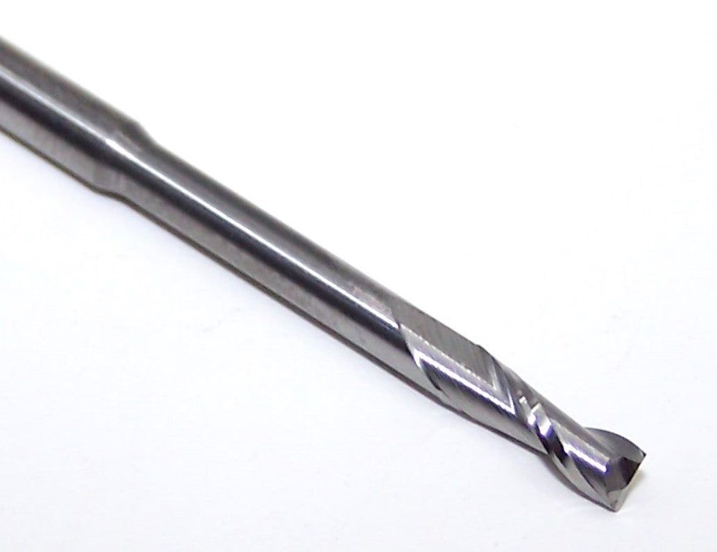 1640-0984.906 Kyocera 2.50mm Carbide 2 Flute End Mill Extended Reach SQ .0984" Diameter .295" Flute 2.00" Length .118" Shank .906" Reach