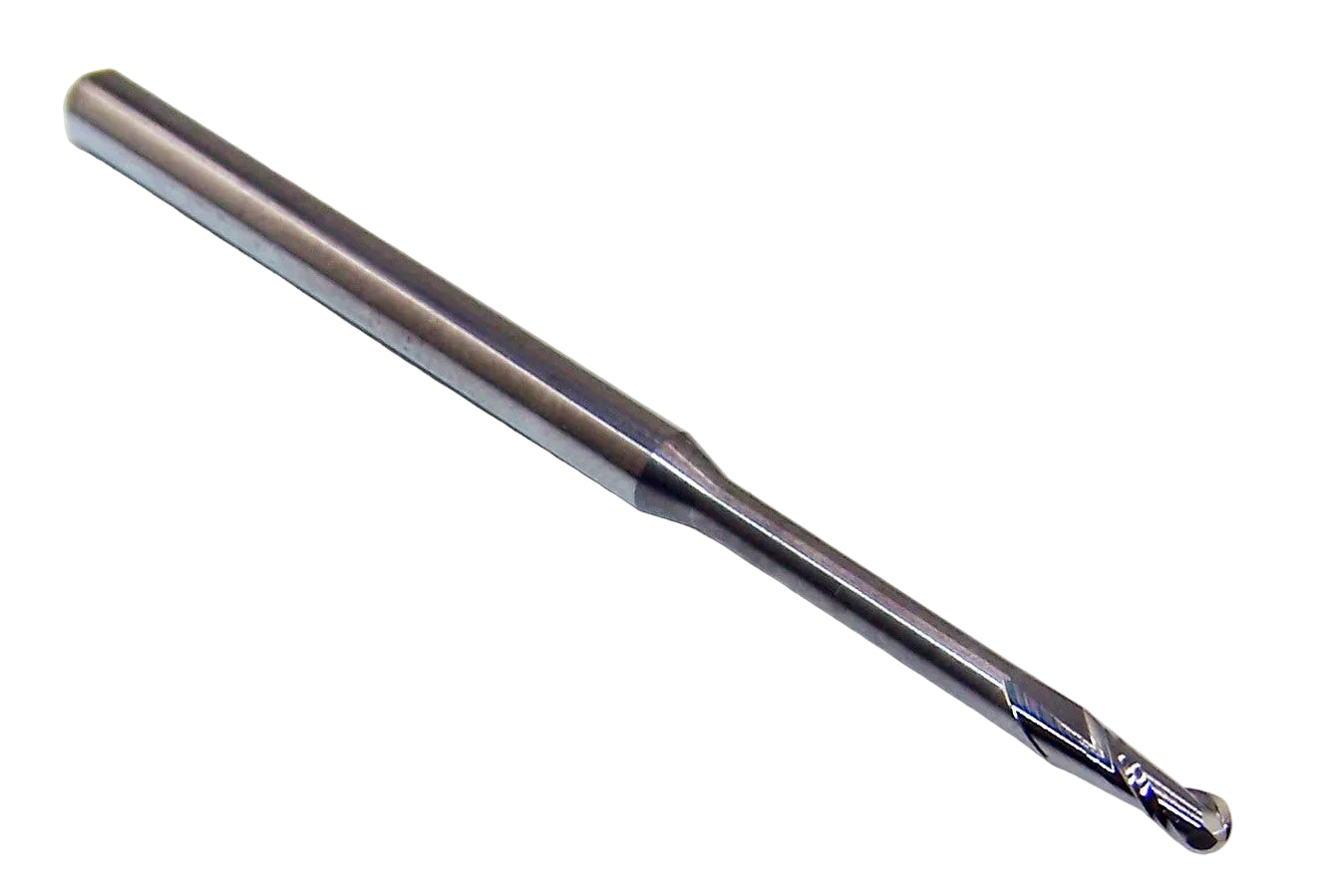 1645-0787.787 Kyocera 2.00mm Carbide 2 Flute End Mill .787" Extended Reach Ball End 0.0787" Diameter 0.236" Flute 2" Length 0.1181" Shank