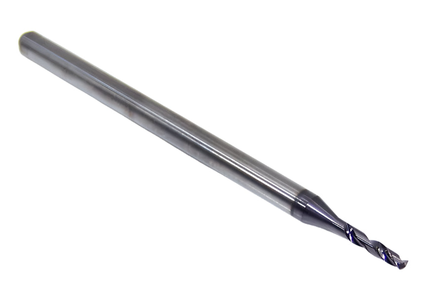 165-0551AG276 Kyocera 1.40mm Carbide 2 Flute Drill High Performance .0551" Diameter .165" Flute 1.97" Length .118" Shank Coated