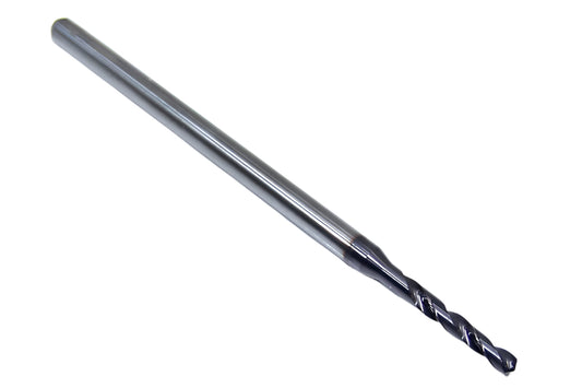 165-0787AG551 Kyocera 2.00mm Carbide 2F Drill High Performance .0787" Diameter .551" Flute 2.36" Length .1181" Shank Coated