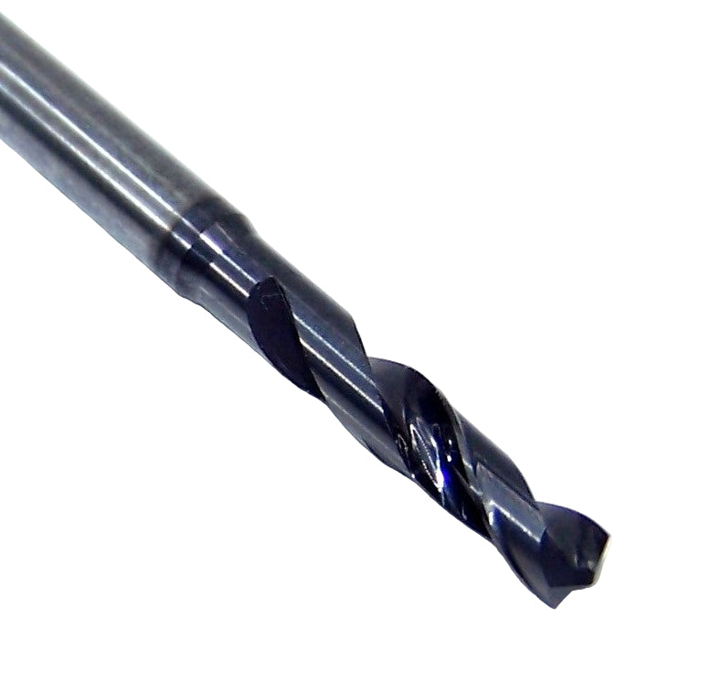 165-1024AG512 Kyocera 2.60mm Carbide 2 Flute Drill High Performance .1024" Diameter .512" Flute 1.97" Length .118" Shank 142° Point Coated