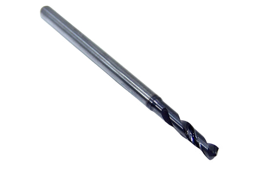 165-1024AG512 Kyocera 2.60mm Carbide 2 Flute Drill High Performance .1024" Diameter .512" Flute 1.97" Length .118" Shank 142° Point Coated