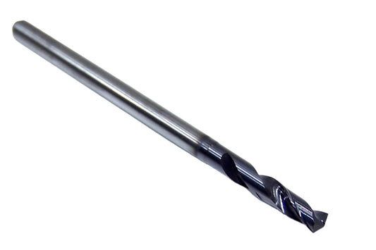 165-1142AG571 Kyocera 2.90mm Carbide 2F Drill High Performance .1142" Diameter .571" Flute 1.97" Length .1181" Shank Coated