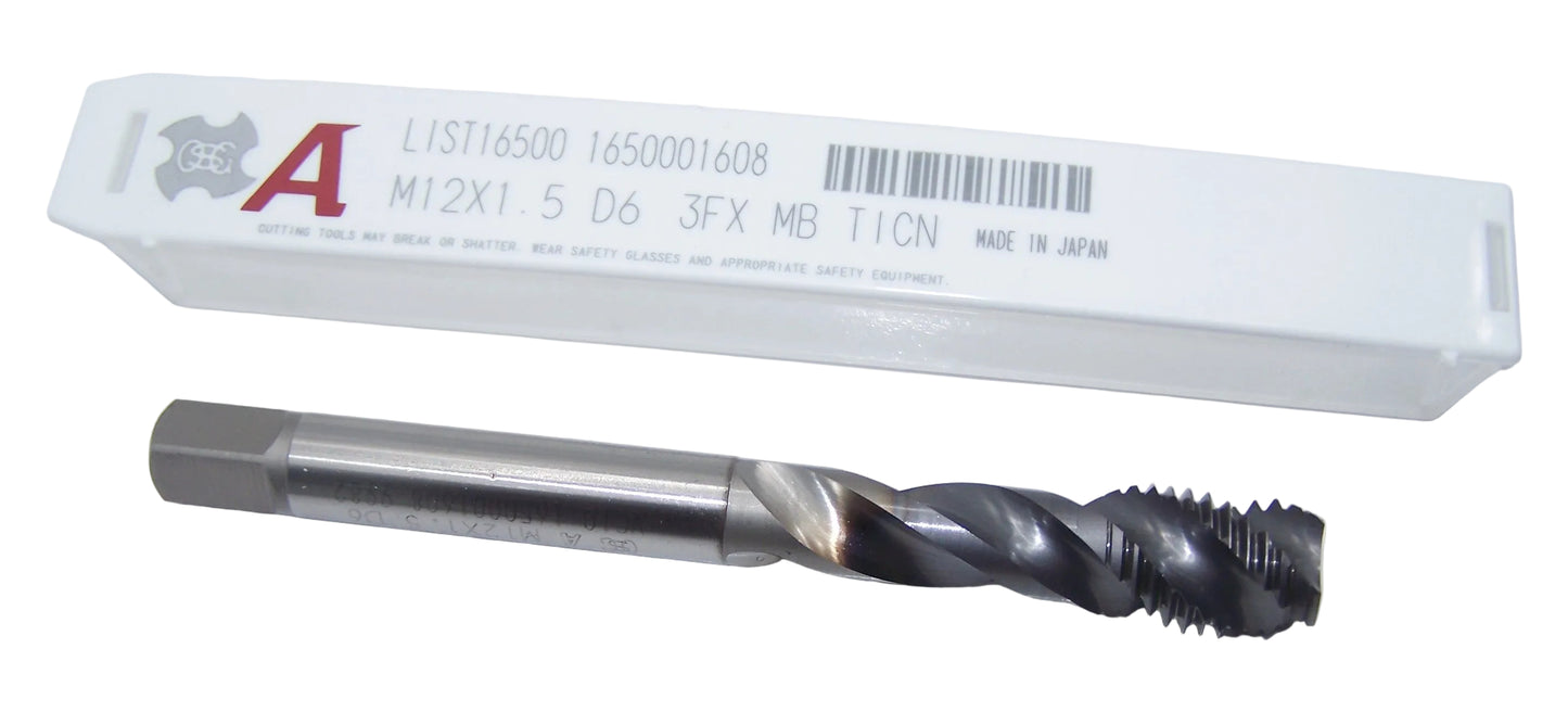 1650001608 OSG M12 x 1.5 Bottom Cut Tap D6 2.5P V Coated A-TAP V