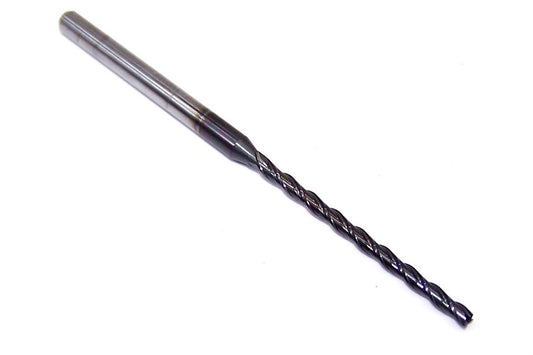 1710-0781D1187 Kyocera 5/64" Carbide 3 Flute End Mill DLC Coated 0.0781" Diameter 1.187" Flute 2.5" Length 0.125" Shank