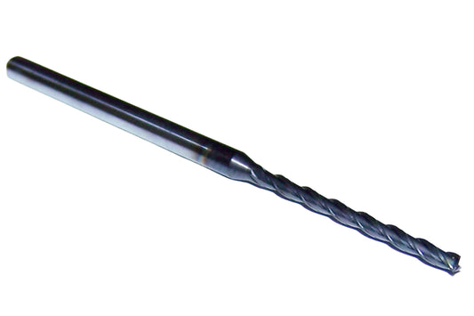 1710-0781D940 Kyocera 5/64" Carbide 3 Flute End Mill DLC Coated 0.0781" Diameter 0.940" Flute 2.5" Length 0.125" Shank