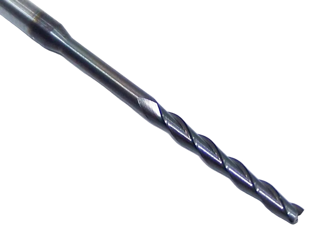 1740-0900D1250 Kyocera 0.0900" Carbide 3 Flute End Mill 1.25" Extended Reach DLC Coated 0.0900" Diameter 0.750" Flute 2.5" Length 0.125" Shank