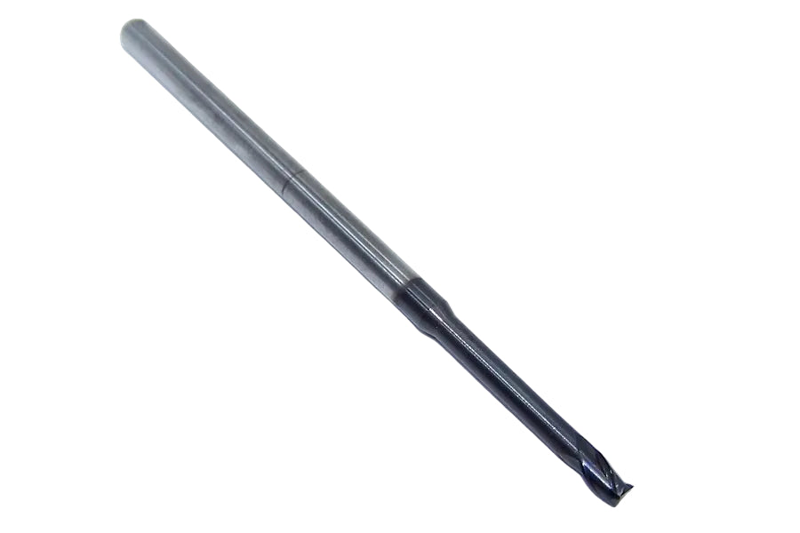 1740-1000D800 Kyocera 0.1000" Carbide 3 Flute End Mill Extended Reach DLC Coated 0.1000" Diameter 0.800" Flute 2.5" Length 0.125" Shank