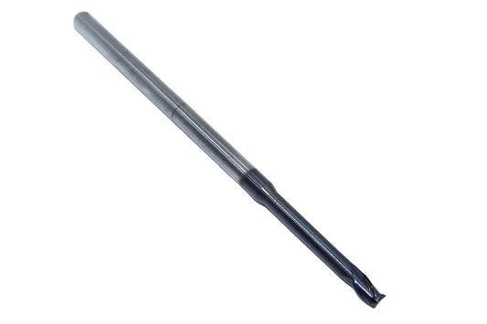 1740-1000D800 Kyocera 0.1000" Carbide 3 Flute End Mill Extended Reach DLC Coated 0.1000" Diameter 0.800" Flute 2.5" Length 0.125" Shank