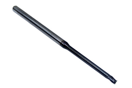 1742-0900L1080 Kyocera 0.0900" Carbide 3 Flute End Mill 1.080" Extended Reach ALTiN Coated 0.0900" Diameter .135" Flute 2.5" Length 0.125" Shank