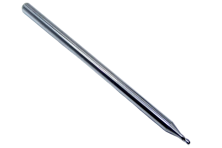 1755-0469.141 Kyocera 3/64" Carbide 3 Flute End Mill .141" Extended Reach Ball End 0.0469" Diameter 0.070" Flute 2.5" Length 0.125" Shank