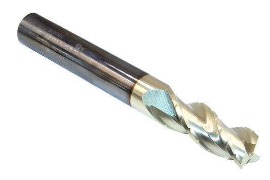 1780-3125AD750 Kyocera 5/16" Carbide 3 Flute End Mill Atlas Rougher for Aluminum ZrN Coat .3125" Diameter .750" Flute 2.50" Length .3125" Shank