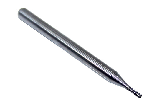 1804-0394.118R Kyocera 1.00mm Carbide 4 Flute End Mill 0.004" Radius 0.0394" Diameter 0.118" Flute 1.5" Length 0.1181" Shank