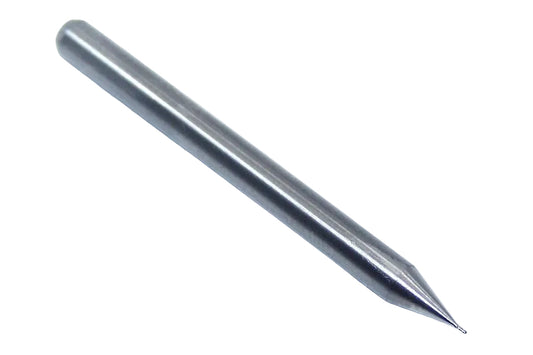 1810-0100.030 Kyocera 0.0100" Carbide 4 Flute End Mill 0.0100" Diameter 0.030" Flute 1.5" Length 0.125" Shank