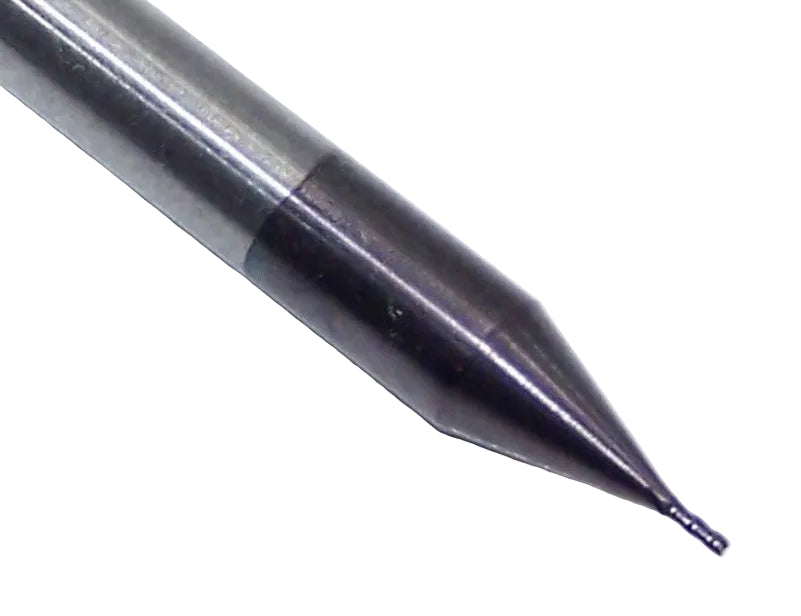 1810-0160L048 Kyocera #78 Carbide 4 Flute End Mill AlTiN Coated 0.0160" Diameter 0.048" Flute 1.50" Length 0.125" Shank