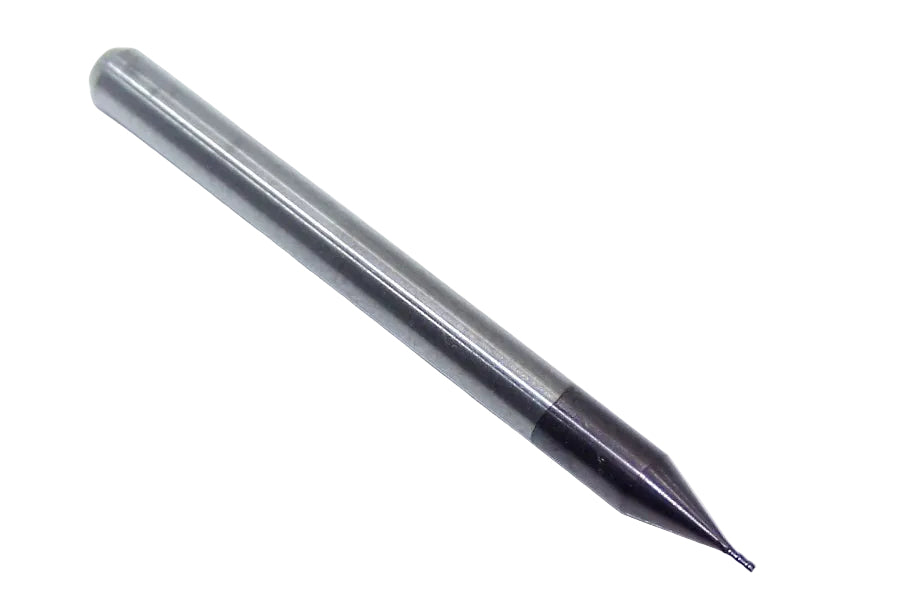 1810-0160L048 Kyocera #78 Carbide 4 Flute End Mill AlTiN Coated 0.0160" Diameter 0.048" Flute 1.50" Length 0.125" Shank