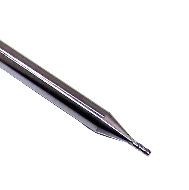 1810-0340.102 Kyocera 0.0340" Carbide 4 Flute End Mill 0.0340" Diameter 0.102" Flute 1.50" Length 0.125" Shank