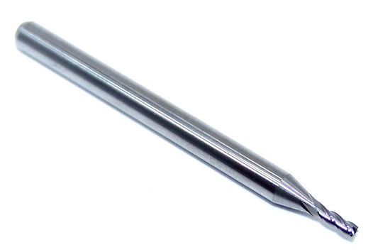 1810-0512.154 Kyocera 1.30mm Carbide 4 Flute End Mill 0.0512" Diameter 0.1540" Flute 1.5" Length 0.1181" Shank