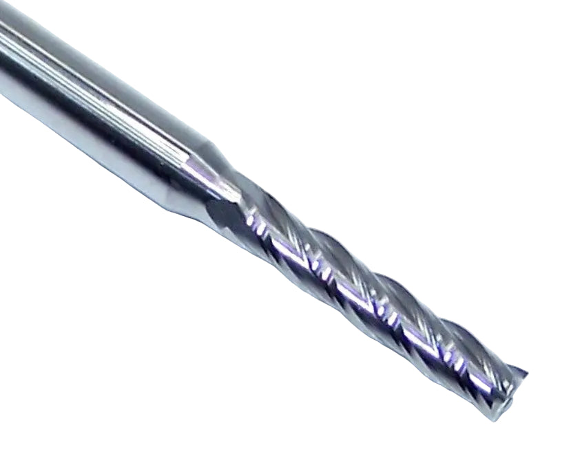 1810-0930.500A1 Kyocera 0.0930" Carbide 4 Flute End Mill 0.0930" Diameter 0.500" Flute 2.0" Length 0.125" Shank
