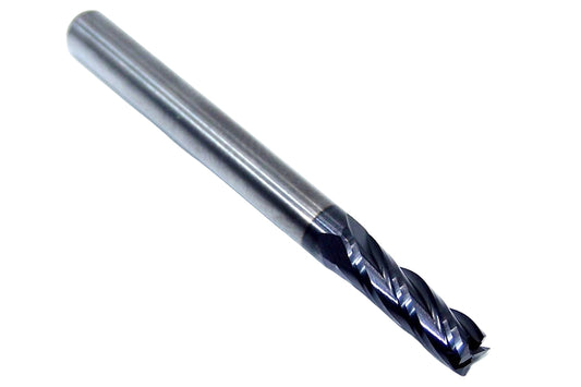 1810-1719L563 Kyocera 11/64" Carbide 4 Flute End Mill ALTiN Coated 0.1719" Diameter 0.563" Flute 2.0" Length 0.1875" Shank