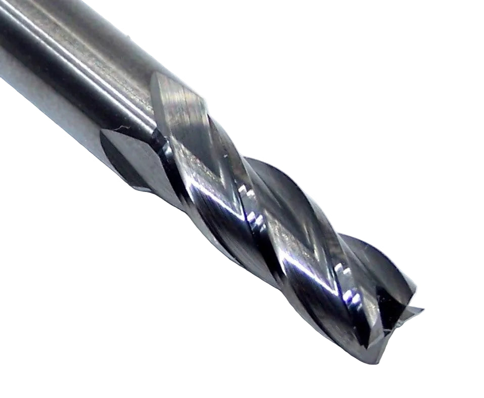 1810-2188.625 Kyocera 7/32" Carbide 4 Flute End Mill 0.2188" Diameter 0.625" Flute 2.5" Length 0.25" Shank