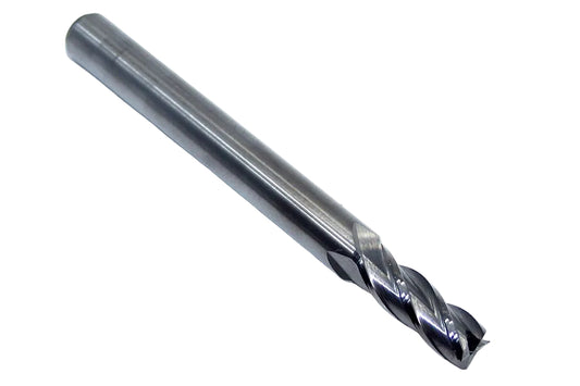 1810-2188.625 Kyocera 7/32" Carbide 4 Flute End Mill 0.2188" Diameter 0.625" Flute 2.5" Length 0.25" Shank