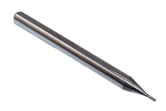 1812-0250.0750CR Kyocera #72 Carbide 4 Flute End Mill .005" Corner Radius .0250" Diameter .075" Flute 1.50" Length .125" Shank