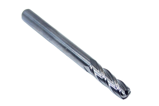 1818-1875.625CR Kyocera 3/16" Carbide 4 Flute End Mill 0.060" Radius 0.1875" Diameter 0.625" Flute 2.00" Length 0.1875" Shank