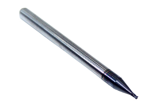 1820-0315L047 Kyocera 0.8mm Carbide 4 Flute End Mill ALTiN Coated 0.0315" Diameter 0.0470" Flute 1.5" Length 0.1181" Shank