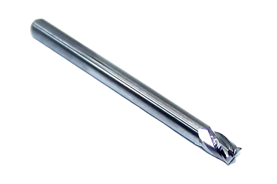 1820-1250.188 Kyocera 1/8" Carbide 4 Flute End Mill 0.1250" Diameter 0.188" Flute 1.5" Length 0.125" Shank