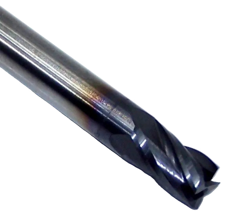 1820-1875L312 Kyocera 3/16" Carbide 4 Flute End Mill ALTiN Coated 0.1875" Diameter 0.312" Flute 2.0" Length 0.1875" Shank