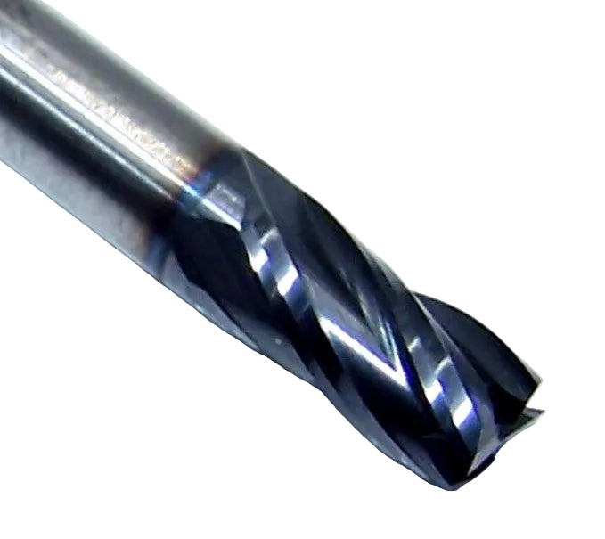 1820-1875L375 Kyocera 3/16" Carbide 4 Flute End Mill ALTiN Coated 0.1875" Diameter 0.375" Flute 2.0" Length 0.1875" Shank