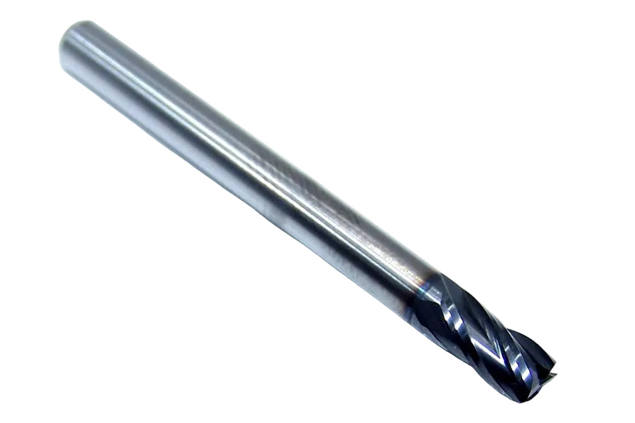 1820-1875L375 Kyocera 3/16" Carbide 4 Flute End Mill ALTiN Coated 0.1875" Diameter 0.375" Flute 2.0" Length 0.1875" Shank