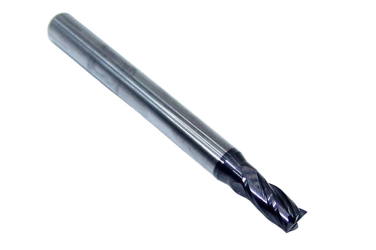 1820-2031L438 Kyocera 13/64" Carbide 4 Flute End Mill ALTiN Coated 0.2031" Diameter 0.438" Flute 2.50" Length 0.250" Shank
