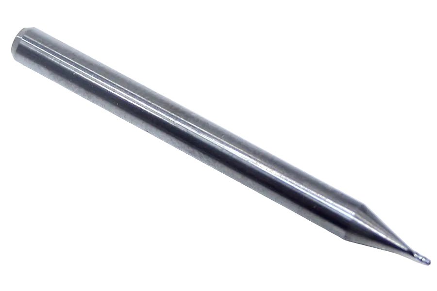 1825-0210.063 Kyocera 0.0210" Carbide 4 Flute End Mill Ball End 0.0210" Diameter 0.063" Flute 1.5" Length 0.125" Shank