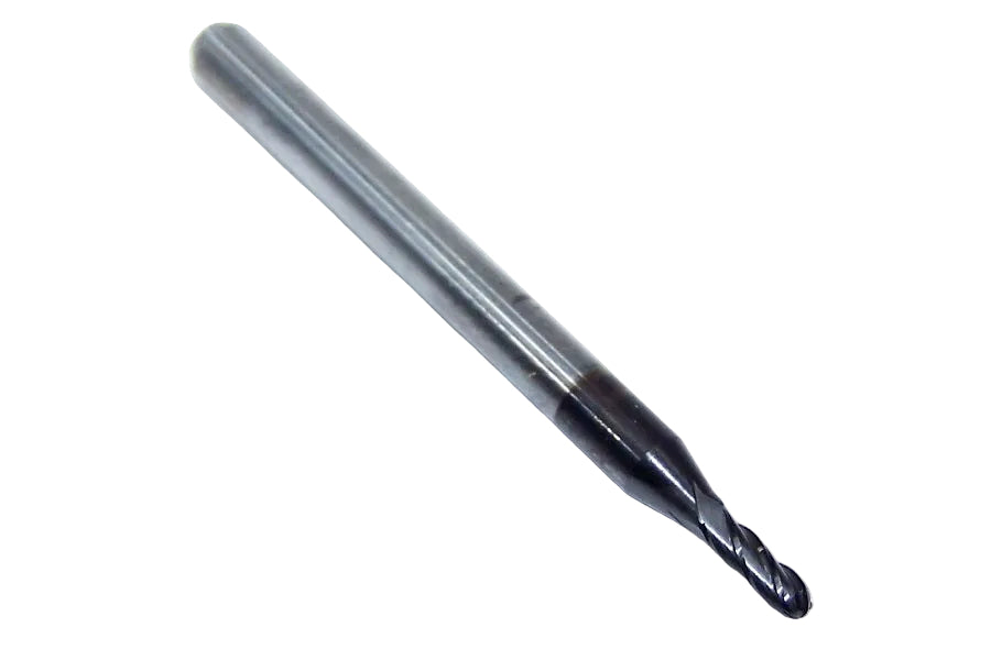 1825-0700D210 Kyocera 0.0700" Carbide 4 Flute End Mill Ball End DLC Coated 0.0700" Diameter 0.210" Flute 1.5" Length 0.125" Shank