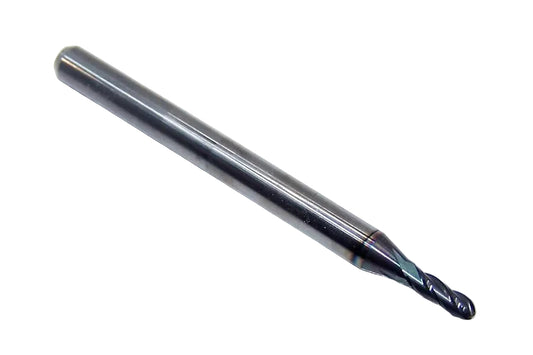 1825-0700L210 Kyocera 0.0700" Carbide 4 Flute End Mill Ball End ALTiN Coated 0.0700" Diameter 0.210" Flute 1.5" Length 0.125" Shank