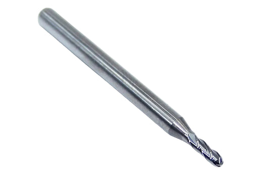 1825-0750.225 Kyocera 0.0750" Carbide 4 Flute End Mill Ball End 0.0750" Diameter 0.225" Flute 1.50" Length 0.125" Shank