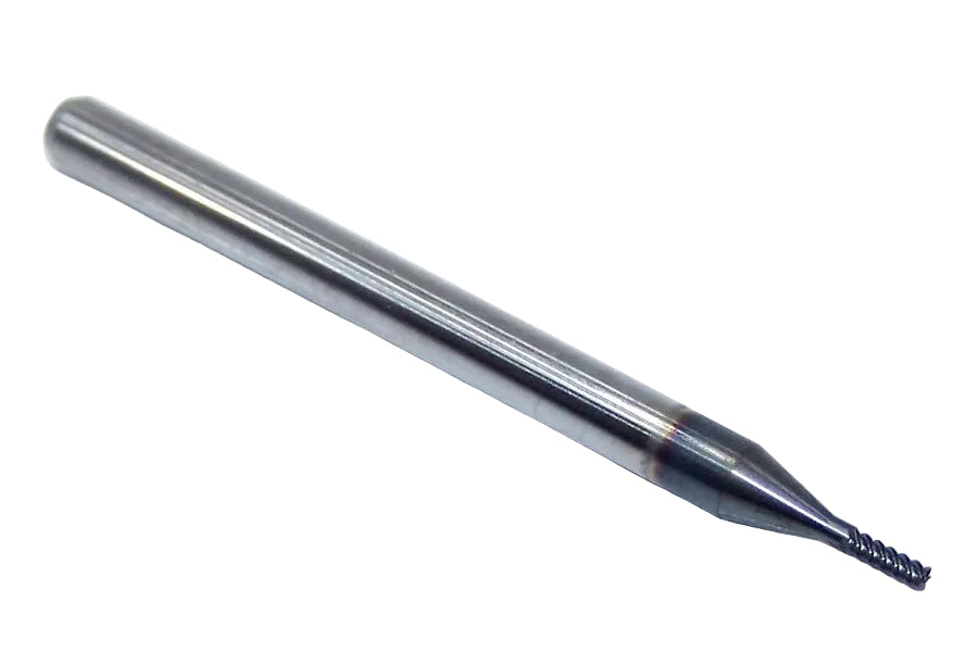 1905-0394L118R Kyocera 0.0394" Carbide 5 Flute End Mill Radius End AlTiN Coated 0.0394" Diameter 0.118" Flute 1.50" Length 0.1181" Shank