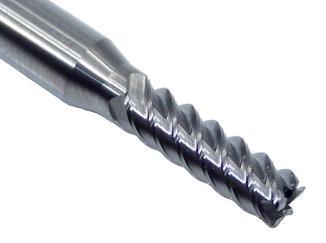 1905-1772.590R Kyocera 0.1772" Carbide 5 Flute End Mill Radius End 0.1772" Diameter 0.590" Flute 2" Length 0.2362" Shank