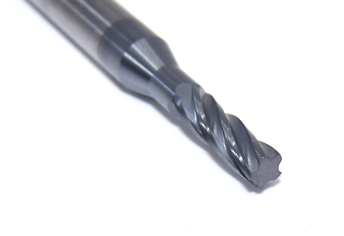 1910-1575O500A1 Kyocera 4.00mm Carbide 5 Flute End Mill Flat End Coated .1575" Diameter .500" Flute 2.00" Length .250"shank