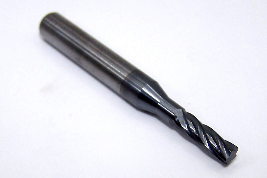 1910-1575O500A1 Kyocera 4.00mm Carbide 5 Flute End Mill Flat End Coated .1575" Diameter .500" Flute 2.00" Length .250"shank