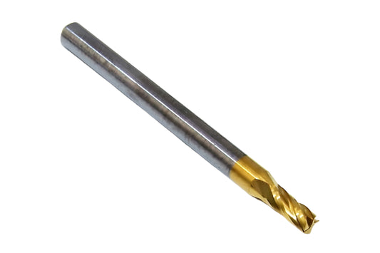 203-001041 Monster Tool 3/32" Carbide 4 Flute End Mill Stub Length TiN Coated .0938" Diameter 0.1875" Flute 1.5" Length 0.125" Shank GWS Tool Group