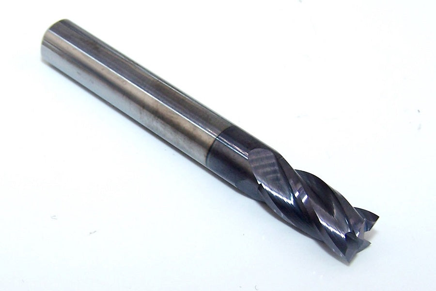 203-001133 Monster Tool 1/4" Carbide 4 Flute End Mill Stub Length AlTiN Coated .2500" Diameter 0.2500" Flute 2.00" Length 0.250" Shank GWS Tool Group