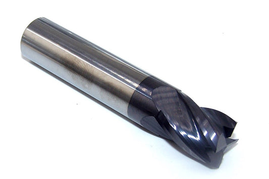 203-001203 Monster Tool 1/2" Carbide 4 Flute End Mill Stub Length AlTiN Coated .500" Diameter 0.625" Flute 2.50" Length 0.500" Shank GWS Tool Group